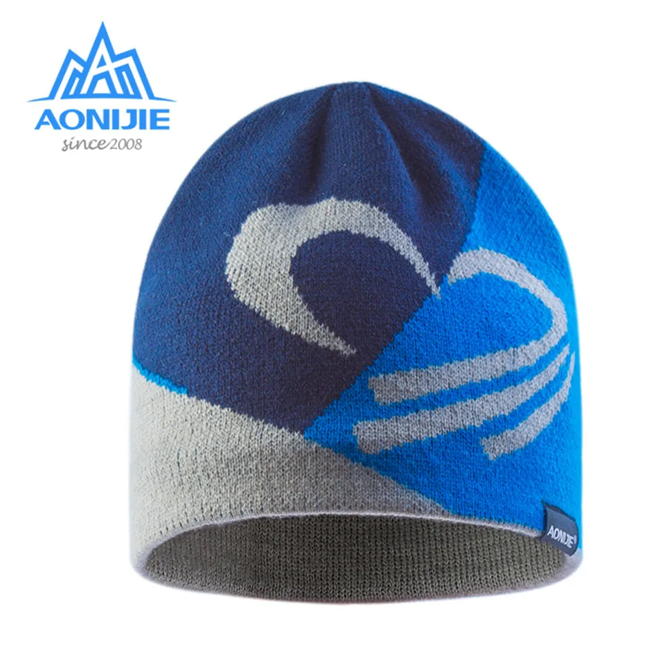 AONIJIE Зимние трикотажные шапки уличные спортивные шапка для сноубординга зимние защищающие от ветра толстые теплые лыжные кепки для бега