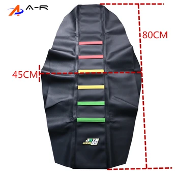 

7 Color Pro Ribbed Rubber Gripper Soft Seat skin cushion Saddle Cover For Honda Yamaha Suzuki Husqvarna Kawasaki KTM Dirt Bike