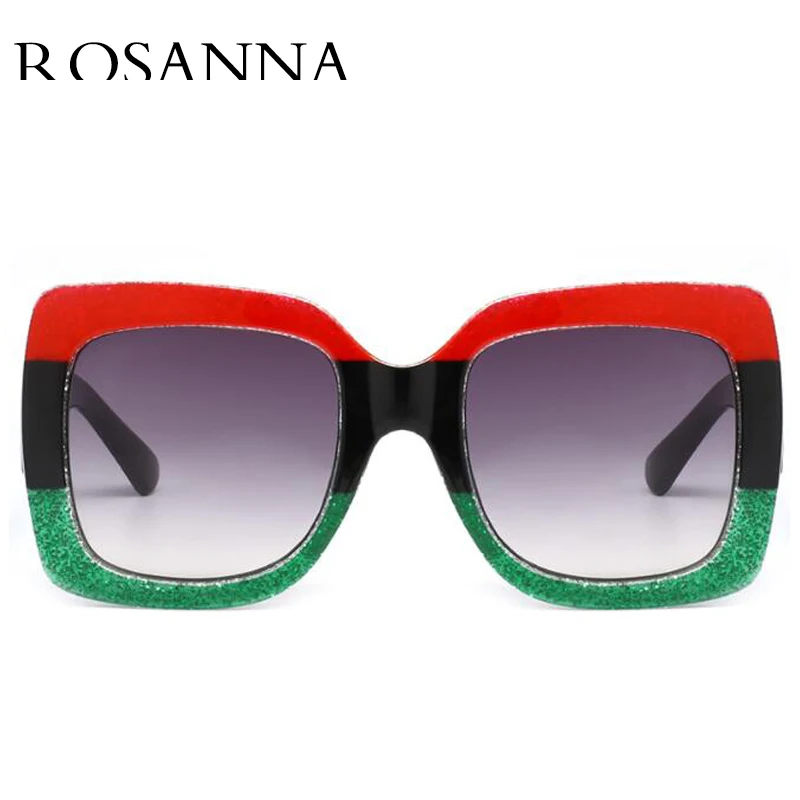 ROSANNA, новинка, негабаритные Квадратные Солнцезащитные очки, женские, Роскошные, брендовые, дизайнерские, винтажные, модные, большая оправа, оттенки, UV400 RS338