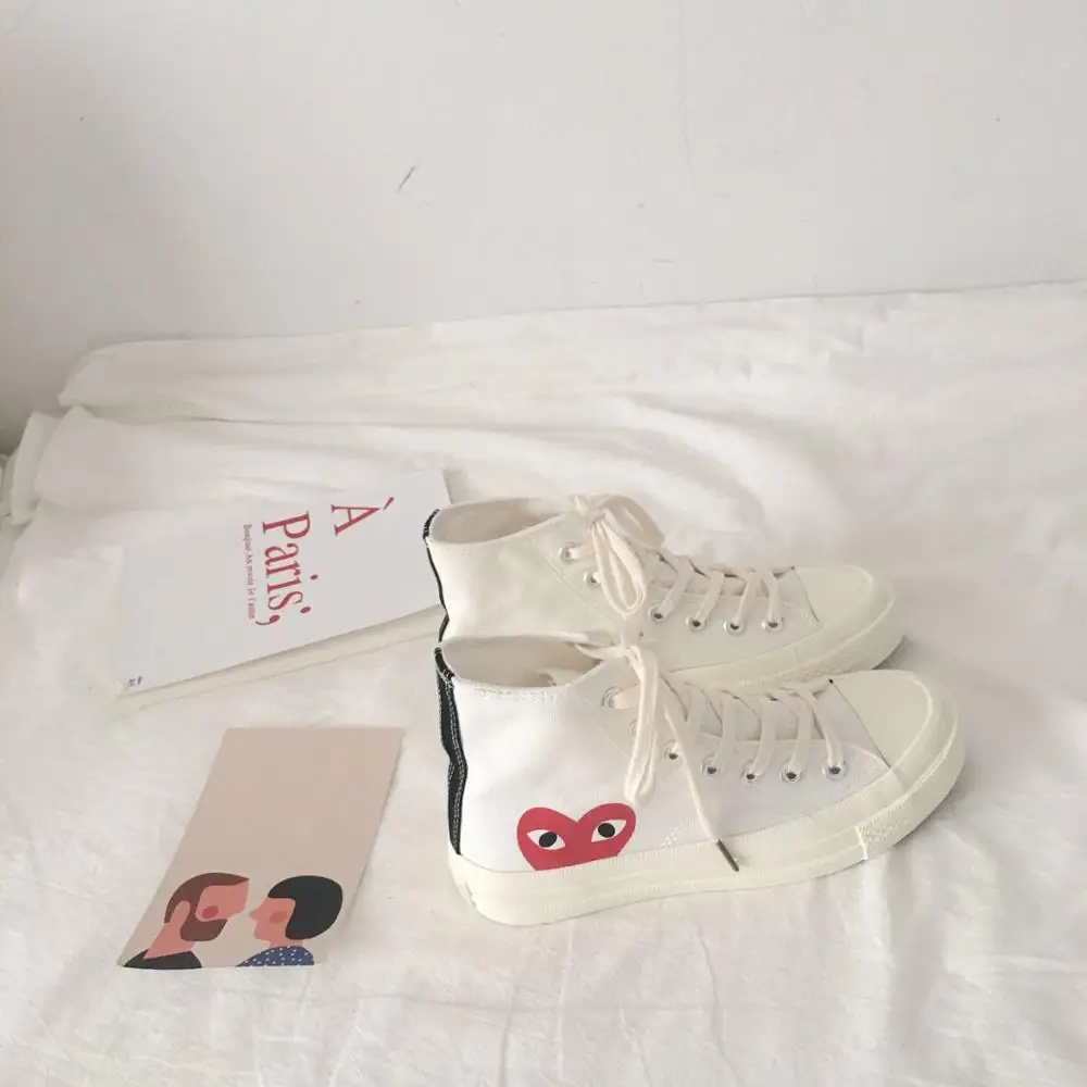 أحذية النساء حذاء كاجوال رياضية النساء أزياء من القماش الكتاني الأبيض 2019 الخريف عالية أعلى حذاء مسطح السيدات التزلج الجلود