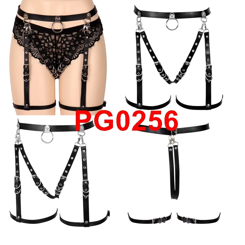 Для женщин высокие кожаная портупея подвязки в стиле панк готика фестивальный