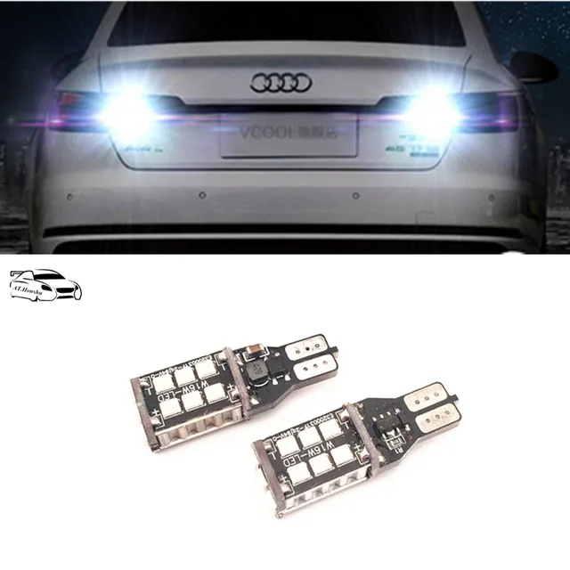 2x T15 Canbus LED Car Back Up Reverse Lights For Audi A3 8V A4 B5 B6 B7