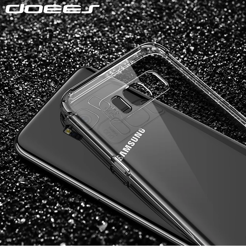 

Transparent Case For Samsung Galaxy S8 S9 S10 Plus S10e Note 9 A6s A8s A9s Silicone Phone Cover Case Slim Anti-Knock Air Bag