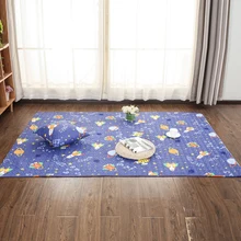 Хлопковый тканевый ковер кофейный столик для спальни прикроватный коврик хлопковый ползающий коврик татами Коврик противоскользящий одеяло машинная стирка