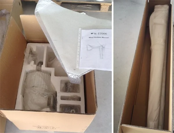 2K wind turbine packing way