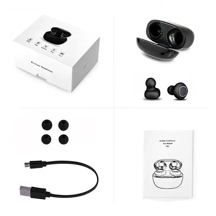 V09 Мини Bluetooth наушники Беспроводной наушники TWS стерео гарнитура наушники с зарядный чехол
