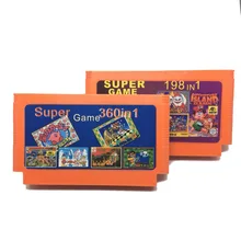 Venda quente 2 peça Game Collection (360 em 1 + 198 em 1) 60 Pinos Cartucho de Jogo Para O Console Do Jogo de 8 Bits