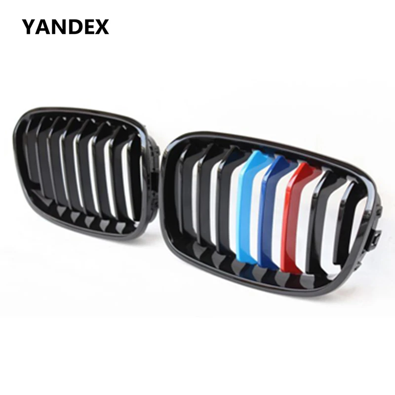 

YANEX ABS 2012 - 2014 F20 pre-LCI M tri-color car front kidney grill for BMW 1 series F20 F21 Racing grille mesh