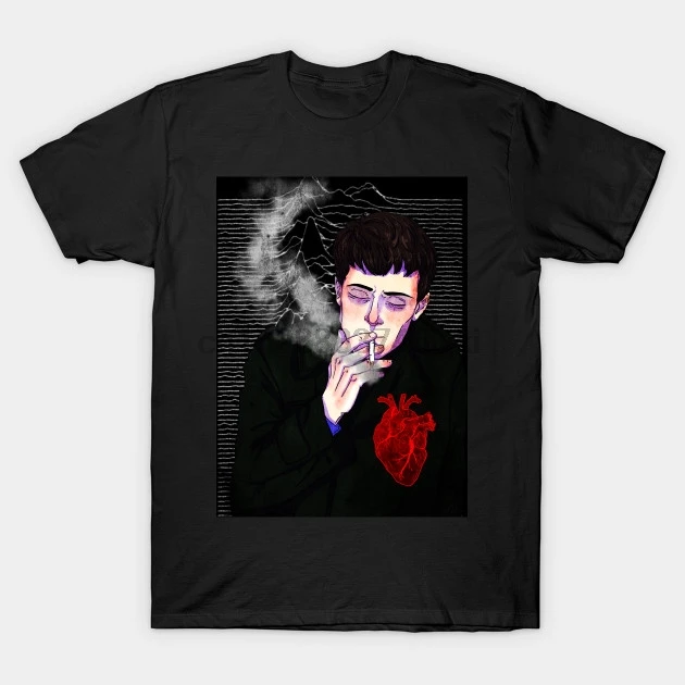 

Men Short sleeve tshirt Ian Curtis Joy Division T Shirt Women t-shirt