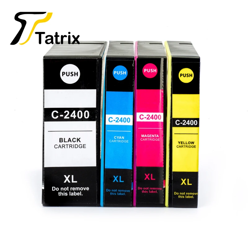 Tatrix 12 шт. для Canon PGI2400XL 2400XL PGI2400 совместимый чернильный картридж принтера MAXIFY iB4040