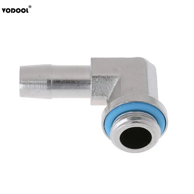 9mm ID Brass PC Water Cooling System Part G1/4 Thread 90 Degrees Elbow Pipe Connector Computer Components Cooling Accessories