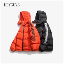 HEYGUYS мужская куртка-бомбер Женская ветровка с капюшоном уличная Модная парка Homme M L XL XXL