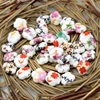 Cheap Beads Wholesale 10pcs Mix Color Flower Shape Ceramic Porcelain Beads For Jewelry DIY Making Handmade Loose Charm Bead ► Photo 3/6