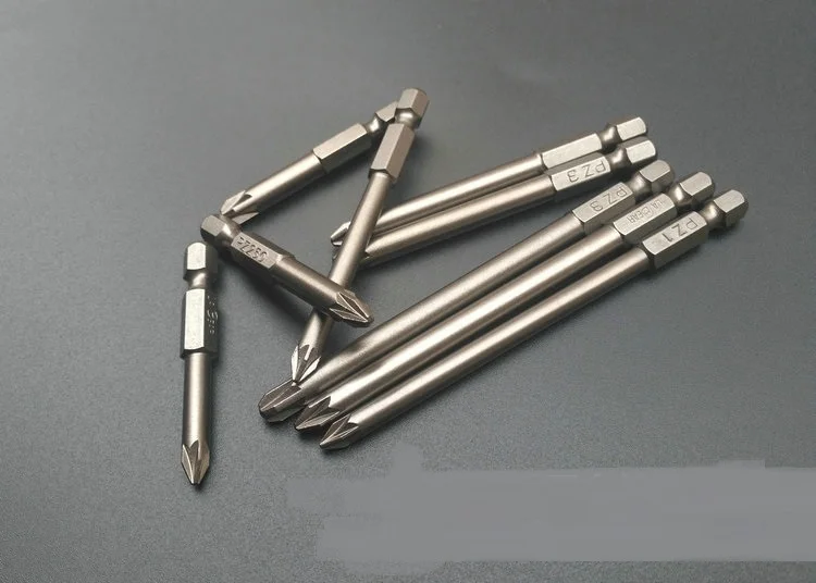 Новая отвертка PZ1 PZ2 PZ3 S2 3 шт. 1/4 дюйма Pozidriv Магнитная из стали l75 мм 100 мм|Отвертка| |