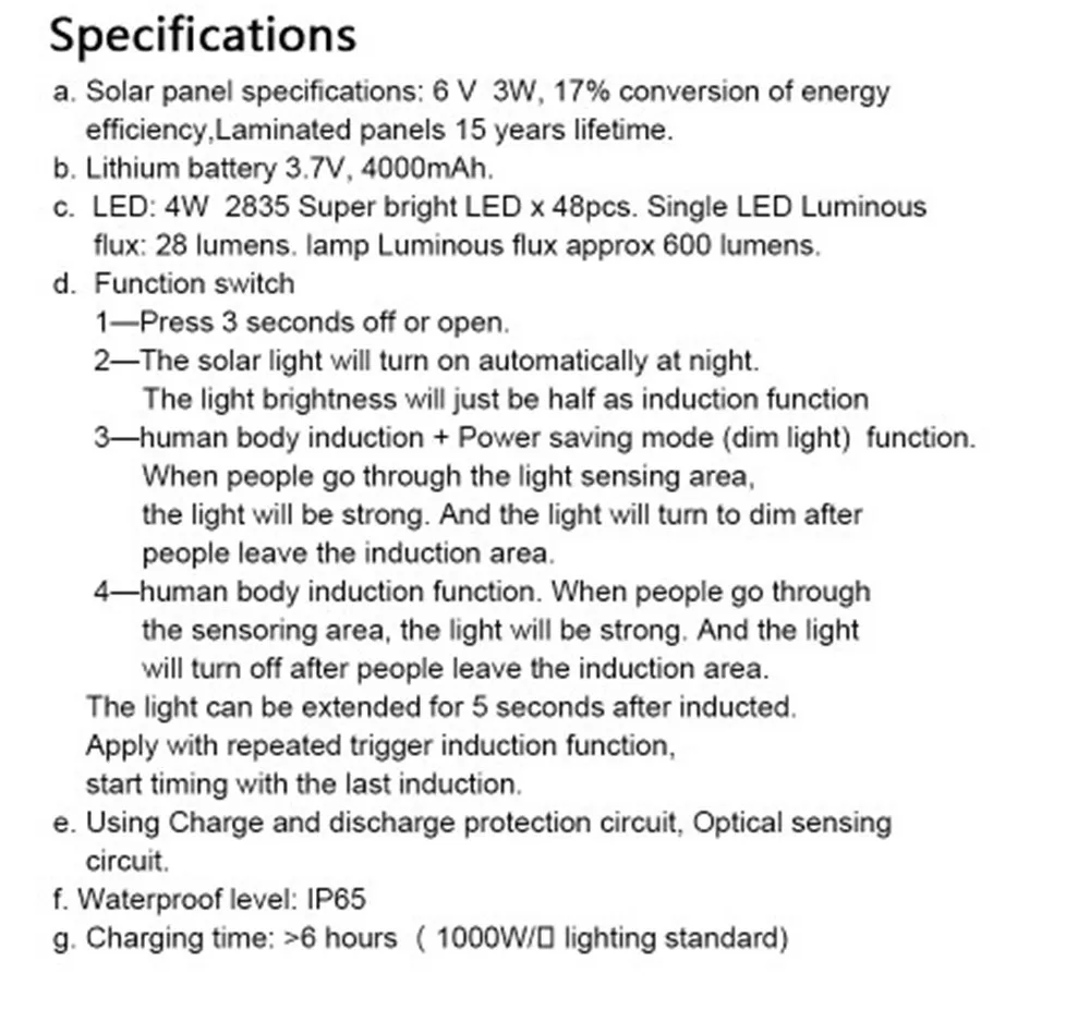 Sensor de Movimento ao ar Segurança à Prova Luz da Noite Quente Solar Livre Iluminação 600lm Dwaterproof Água Rua Jardim Pátio Parede 3 Modos 48led Luz 8 garden security lamp