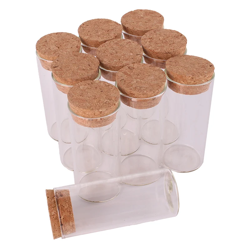 

24pcs 30ml size 30*70mm Test Tube with Cork Stopper Spice Bottles Container Jars Vials DIY Craft