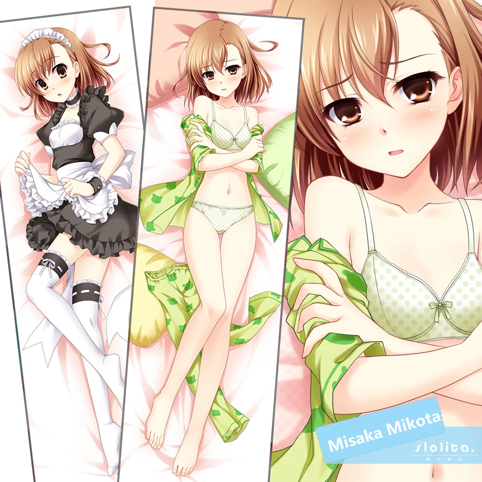 

Anime A Certain Scientific Railgun Misaka Mikoto Sexy Hugging Body Pillow Case Long Adult Otaku Pillowcase 35*55/160*50cm