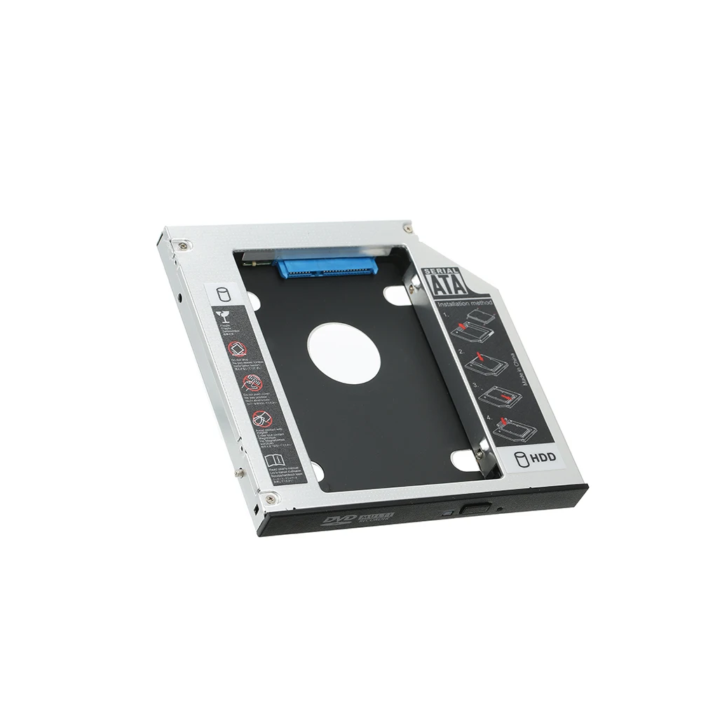 Карман для жесткого диска Лоток SATA 2nd HDD твердотельный диск Caddy чехол для 9,5 мм универсальный CD/DVD-ROM