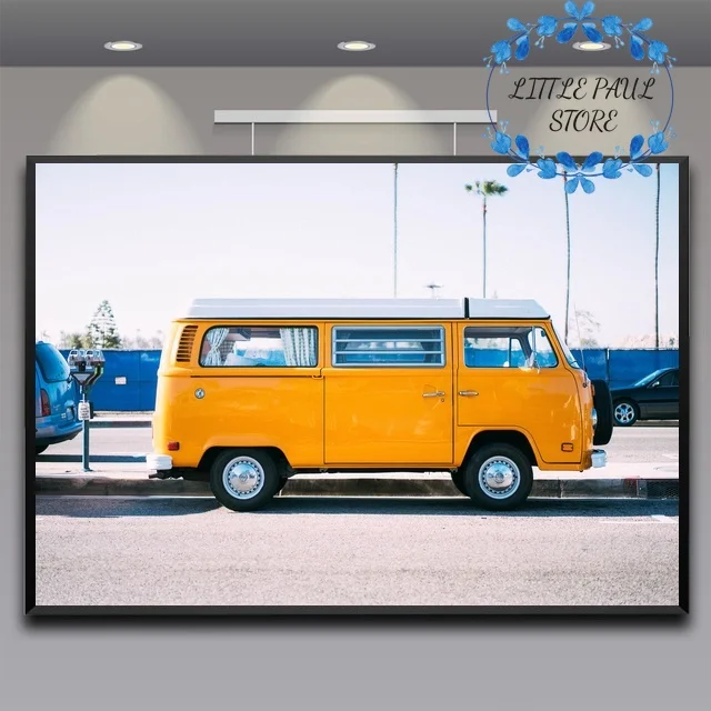 

Vw Van Art Canvas Poster landscape poster Wall Pictures for Living Room No Frame