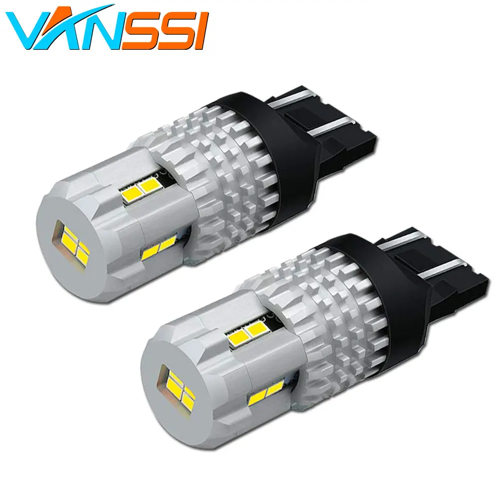 1 пара светодиодный светильник белого цвета 7443 7444 W21/5 Вт для LADA бренд переднее ДХО