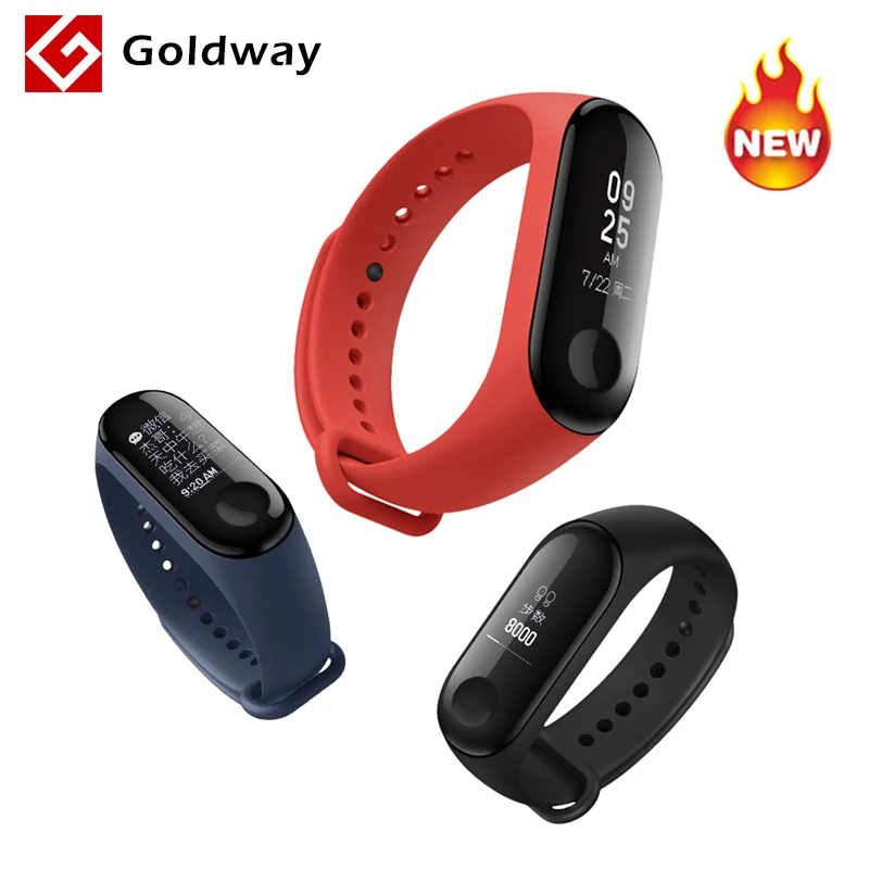 

Original 2018 Xiaomi Mi Band 3 Fitness Tracker Smart Bracelet 0.78" OLED Touch Screen 50M Waterproof Miband 3 Smart Wristband