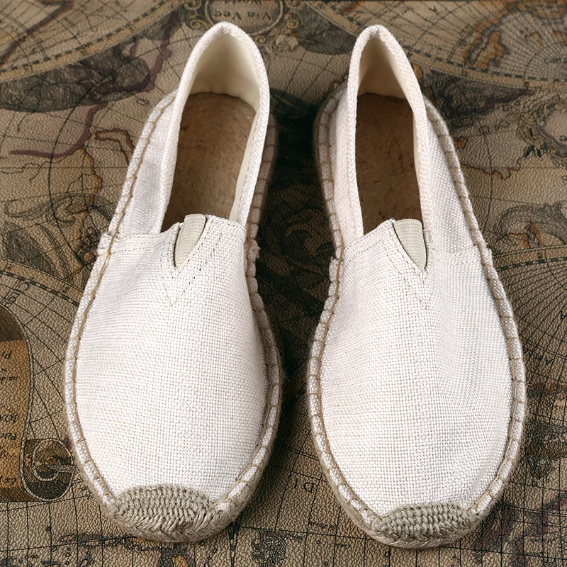 

Tide Drag Summer Half Slippers Baotou Sandals Korean Version Of The Straw Summer Casual No Heel Canvas Men's Shoes X786