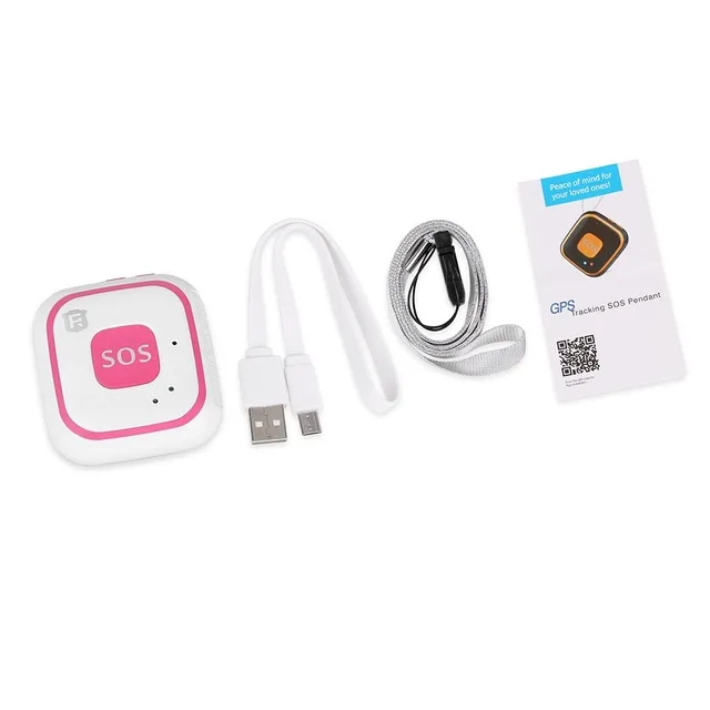 V28 мини gps wifi трекер SOS двусторонняя связь в режиме реального времени для детей, детей, пожилых домашних животных, персональное веб-приложение локатор - Цвет: Pink without box
