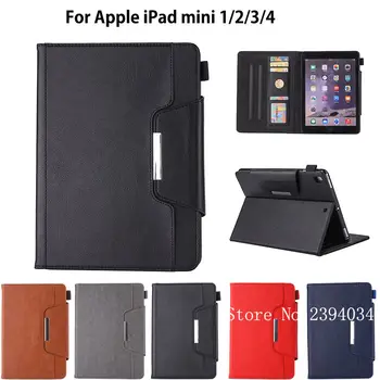 

Luxury High Qualtiy Case For Apple iPad Mini 1 2 3 4 Smart Case Cover Funda Tablet Silicone PU Leather Shell Auto Sleep/Wake