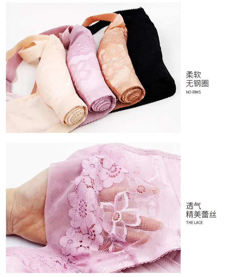 wire free Sponge Underwear women Thin Cup Bras Drooping Bra lingerie porno aesthetic Genuine White sexy Push Intimates Underwire