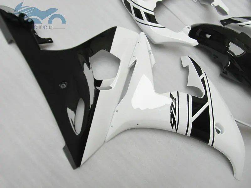 Пользовательские Обтекатели мотоцикла комплект для YAMAHA R6 YZFR6 2003-2005 YZF R6 03-05 послепродажный обтекатель наборы белый черный части DF62