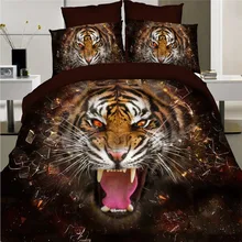 NICE 3D Animals Bedding Fierce Animals & Adorable Pet Printing Duvet Cover Bedding Set Bed Sheet 4PCS Queen/King Size