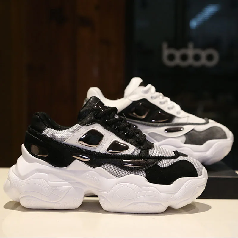 

MSSTOR Summer 2019 Women's Running Shoes Breathable Mesh Sneakers For Women Black White Athletic Walking Sport Shoes Woman Brand