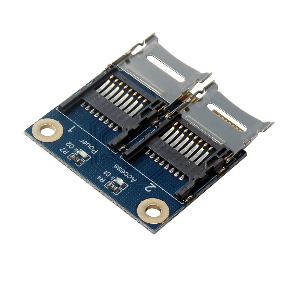 Мини PCIE карта адаптер PCI-e mpci-e для двойной TF SDHC SDXC адаптер считывателя PCI-E для карты TF Поддержка Windows 7/Vista/XP Mac OS