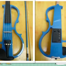 Прохладный ручной Качество Синий Электрический Скрипки электронный Скрипки