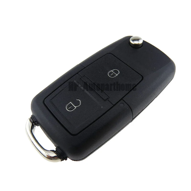 Folding Car Remote Flip Key Shell For Volkswagen Golf Tiguan Polo Passat CC SEAT Skoda Mk6 Octavia 3 BTN Flip Entry Case Fob 02