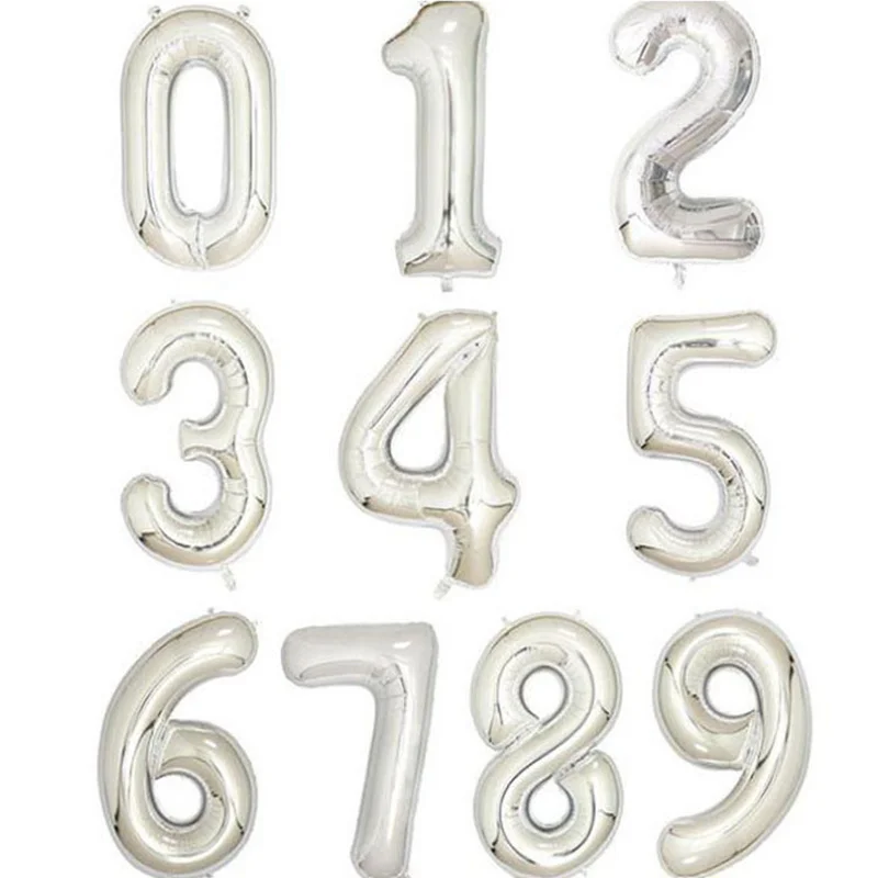 number balloon 40 inch 1st birthday party decorations kids foil balloons party supplies mermaid party wedding digit ballons (1)