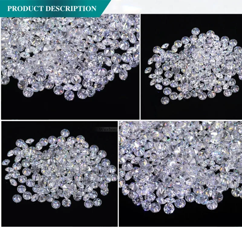 

AEAW 2.1mm Total 1 CTW carat F Color Certified Lab Grown Moissanite Diamond Loose Bead Test Positive in Fine Jewelry
