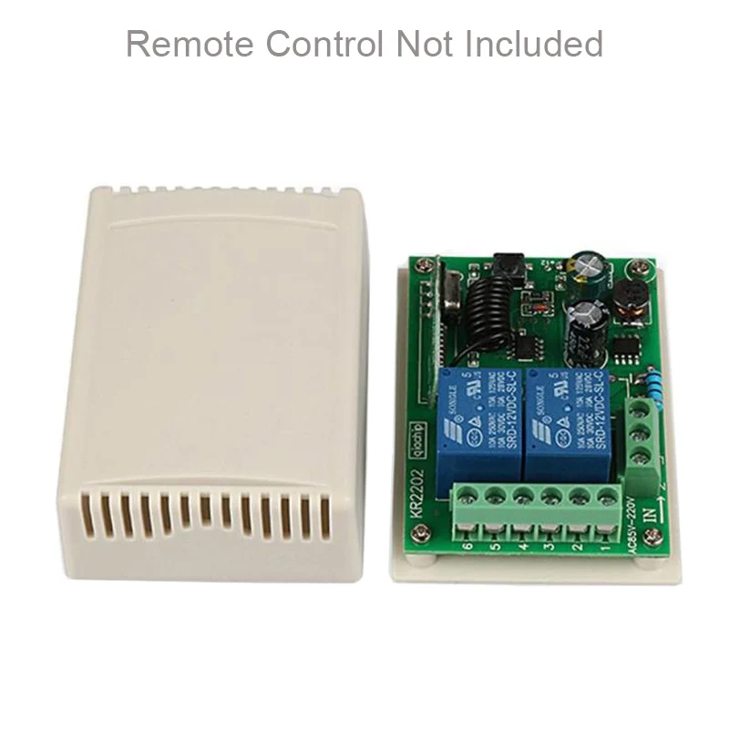 1 Receiver Only QIACHIP 433 MHz дистанционного Управление переключатель передатчик дистанционного Управление переключатель+ RF реле приемник дистанционного Управление для потолочный светильник - Цвет: 1 Receiver Only