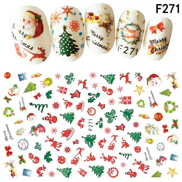 3D Christmas Nail Stickers 