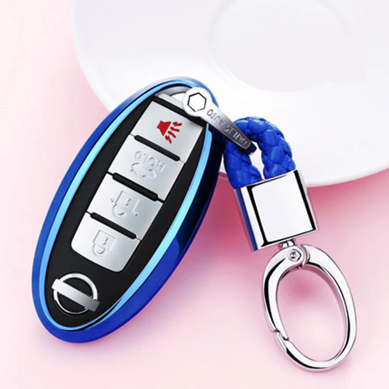 

2019 Soft TPU Key CoverCase For Nissan Note Micra K12 Qashqai J10 J11 Juke Teana Leaf Kicks Terrano Car Styling Key Protection