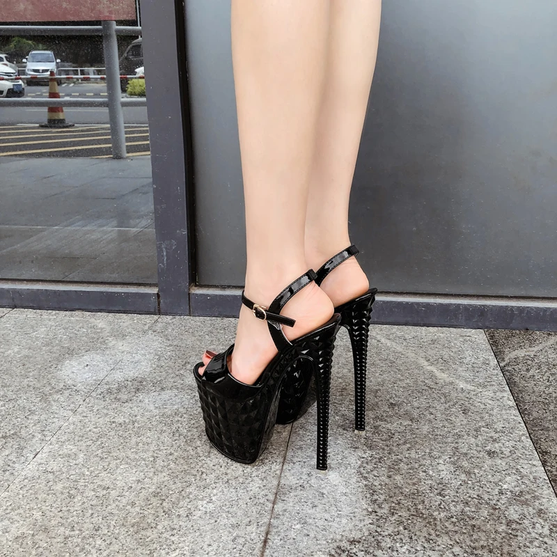 Женская обувь и сандалии Босоножки на ультравысоком каблуке 19 см пикантная обувь для стриптиза сандалии-гладиаторы на платформе 9 см летняя обувь для вечеринок