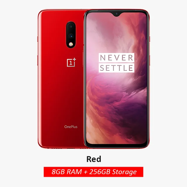 Мобильный телефон OnePlus 7, 8G ram, 256G rom, Snapdragon 855, 6,41 дюймов, 48MP+ 16MP, две камеры, NFC, 4G LTE, смартфон - Color: 8GB 256GB Red