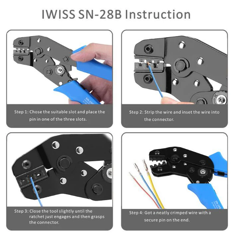 & 190 X 150mm for sale online Sn-28b Pin Socket Terminal Crimping Tool Crimper for Jst 