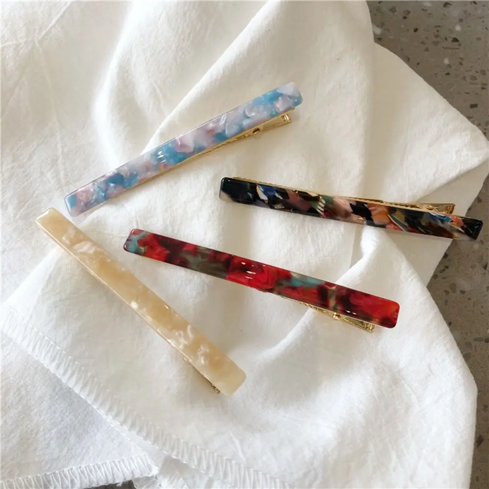 

1pcs Fashion Women Girls Acrylic Barrettes Colorful Leopard Hair Pin Hair Clip Acetate Hair Styling Accessories New 2019