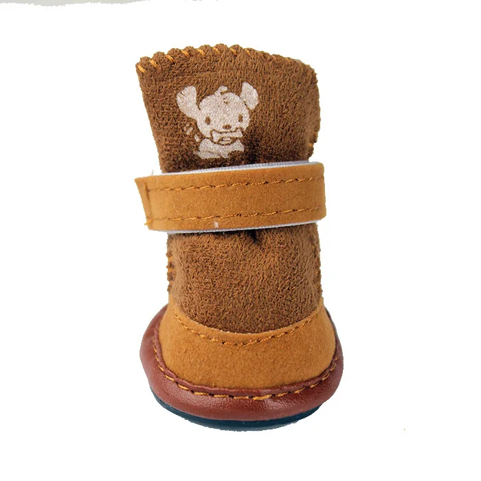 Ботинки для собак зимняя обувь домашних животных с рукавом ног дышащая средней