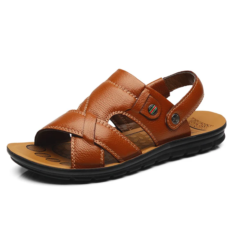 Мужские сандалии летняя новая мужская обувь удобная Пляжная мужские тапочки из