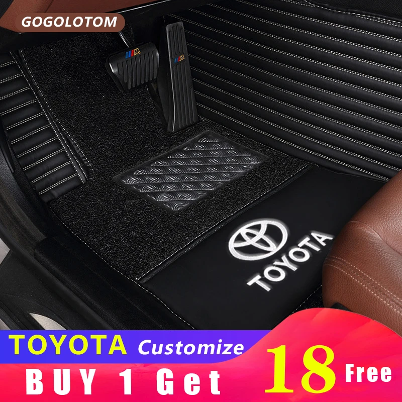 

Custom car floor mats pads for Toyota All Models Corolla Camry Rav4 Auris Prius Yalis Avensis 2014 auto accessories styling