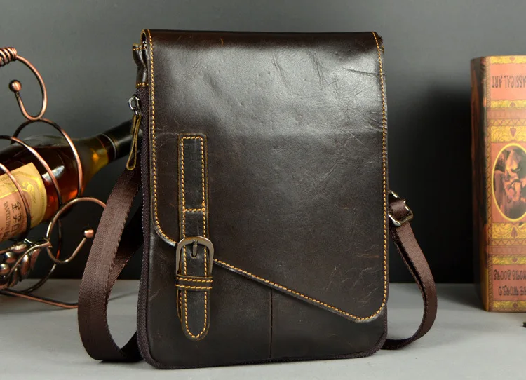 NEWEEKEND Мужская натуральная Макс масло кожаная деловая сумка тонкая небольшая простая сумка на плечо iPad сумки мессенджер мужской для мужчин LZ-1501