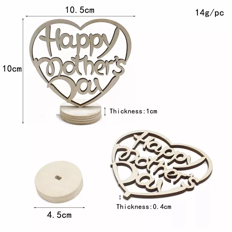 mother day wood  table decoration MOM wooden gift home decoration (3)