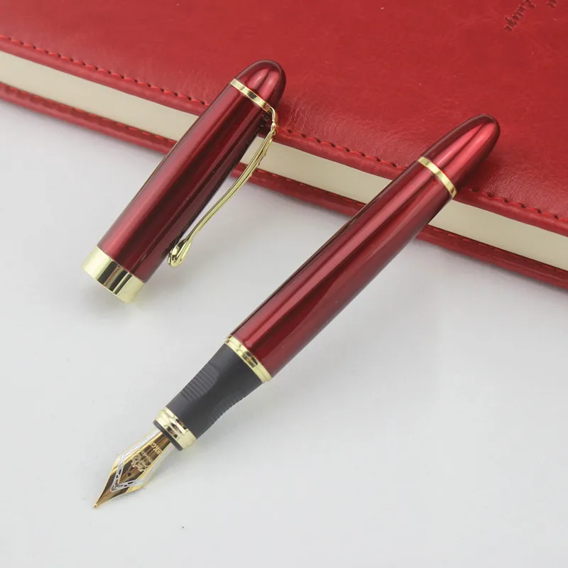 Перьевая ручка Jinhao металлический Jinhao X450 Серебряная ручка Золотой зажим 0,5 мм со средним наконечником канцелярские принадлежности